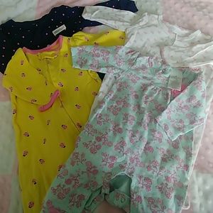 Baby girl PJ's lot size 3 months - 6 months